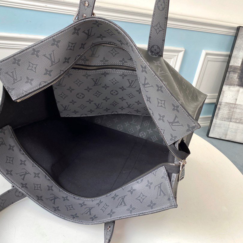 Louis Vuitton 2020 Monogram Eclipse Reverse New Cabas Zippe GM M45379 - Image 6