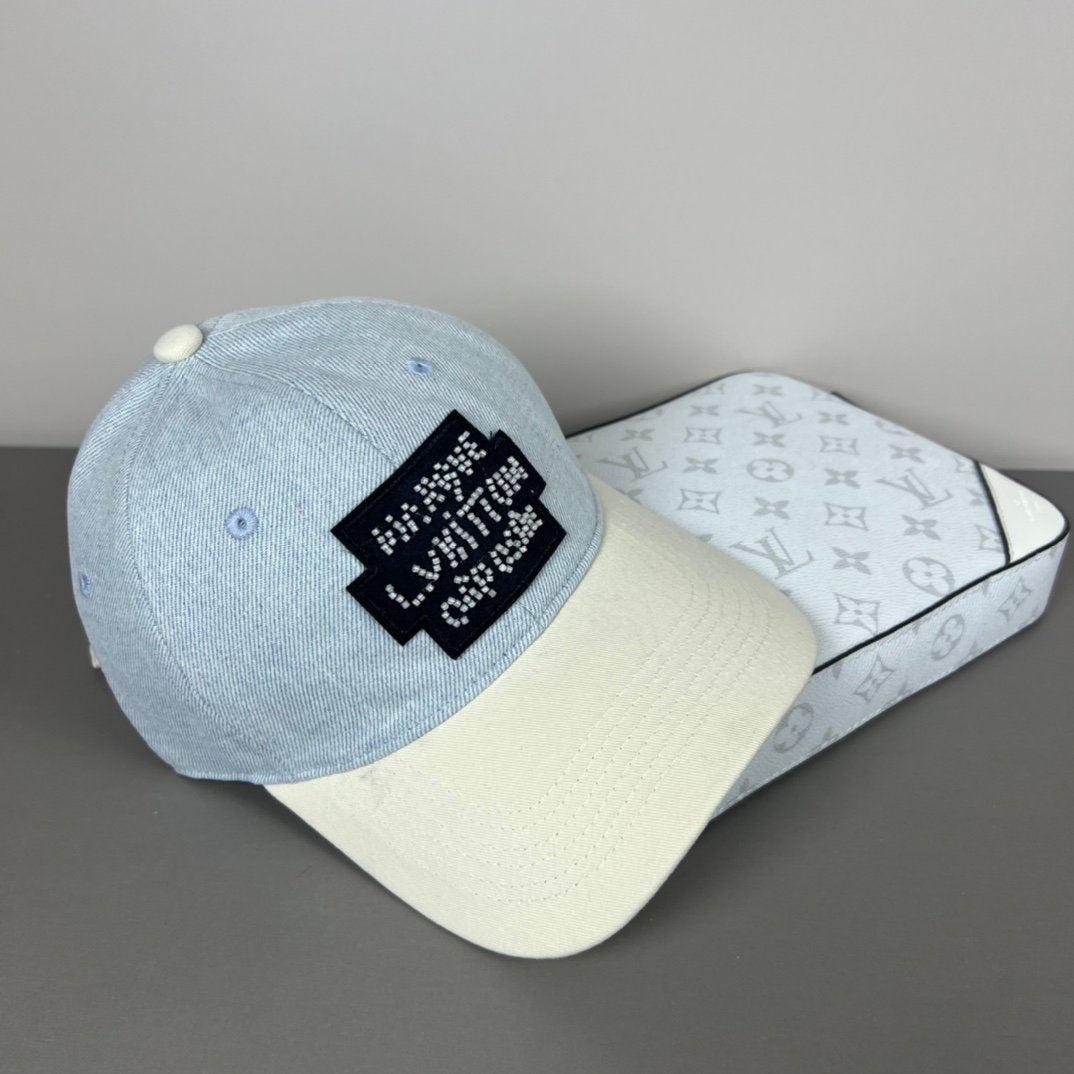 Louis Vuitton Denim & Canvas Cap - Image 3