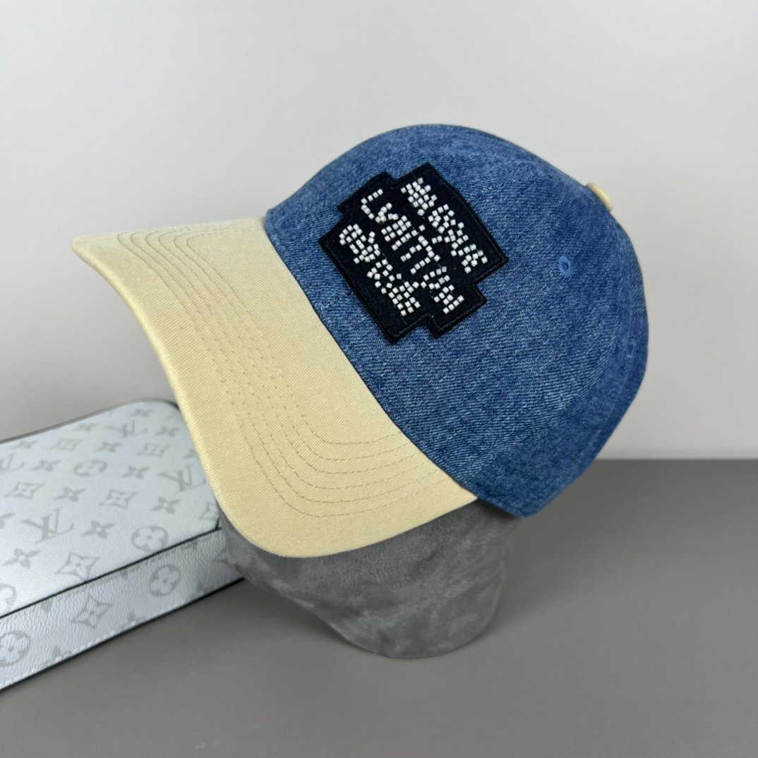 Louis Vuitton Denim & Canvas Cap - Image 3