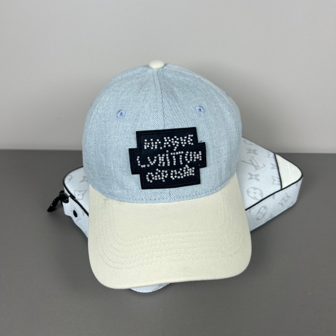 Louis Vuitton Denim & Canvas Cap - Image 5