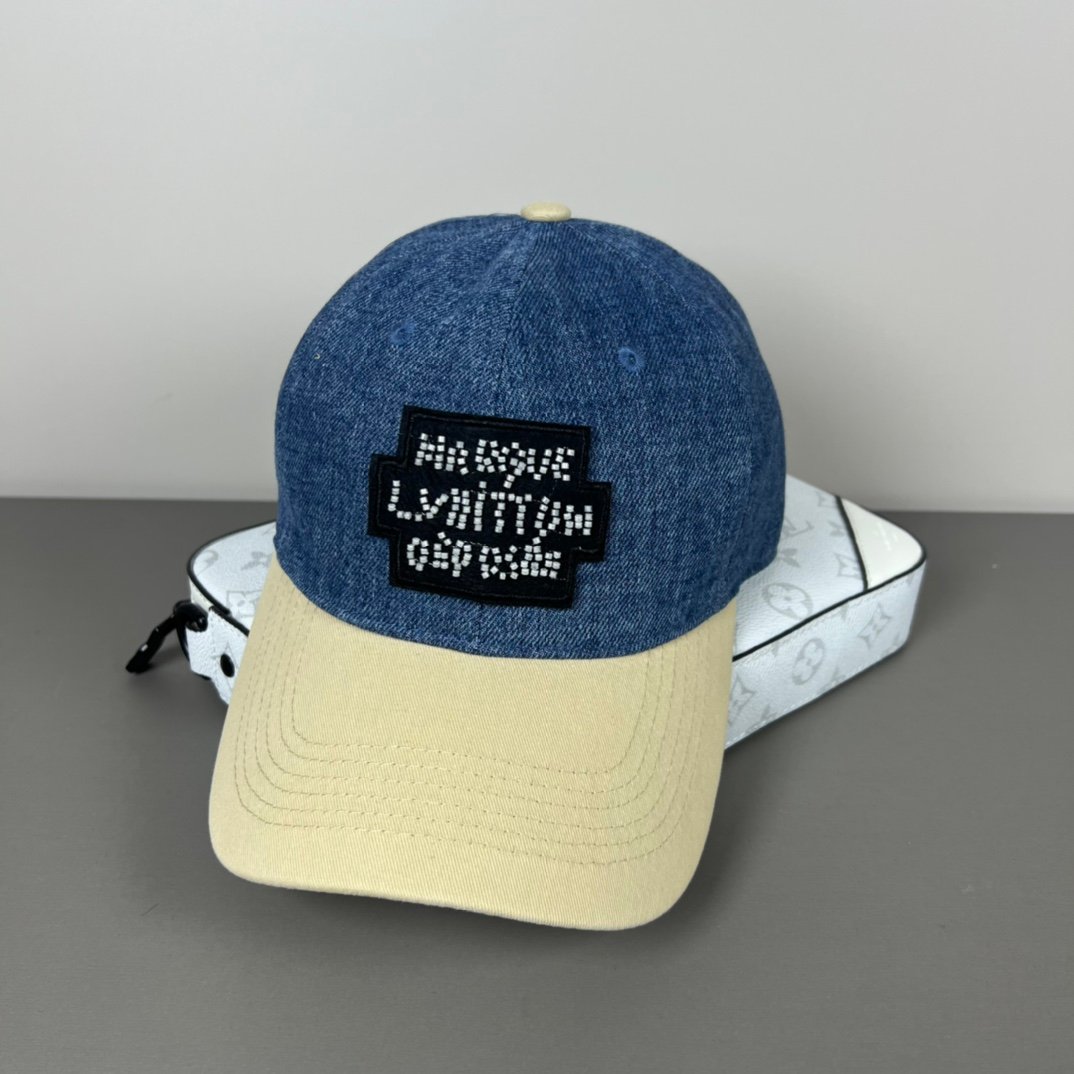 Louis Vuitton Denim & Canvas Cap - Image 4