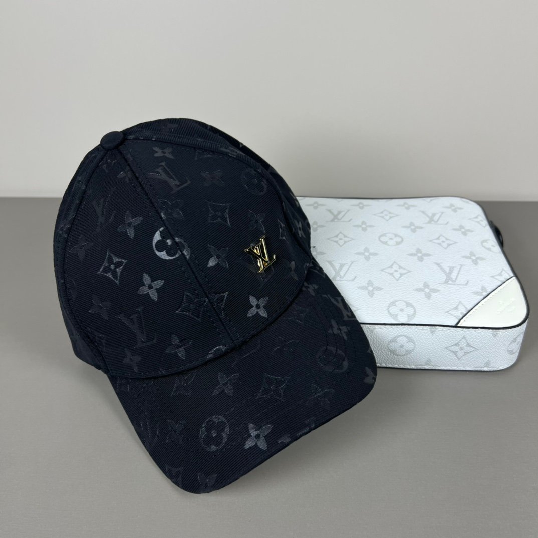 Louis Vuitton Monogram Cap (Black) - Image 3