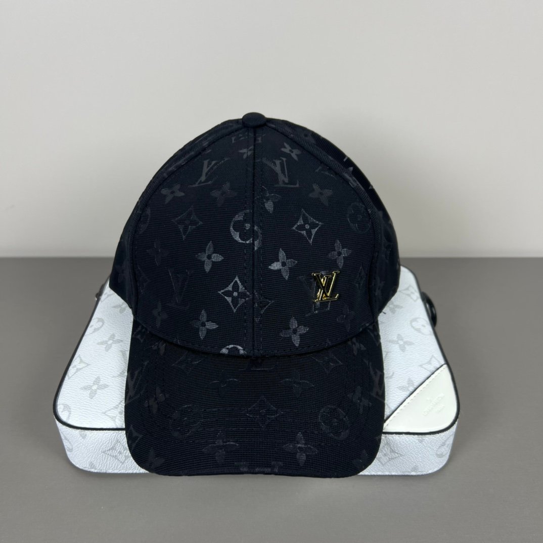 Louis Vuitton Monogram Cap (Black) - Image 7